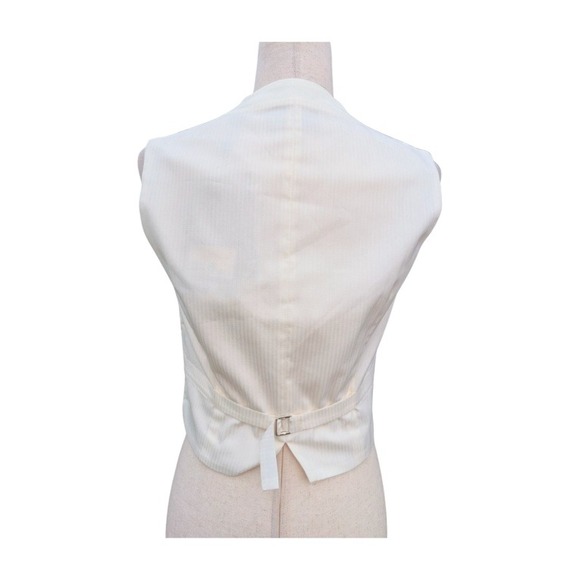 NWT The Kooples White Textured Lace Trim Vest Size FR36/US4 - Picture 7 of 12